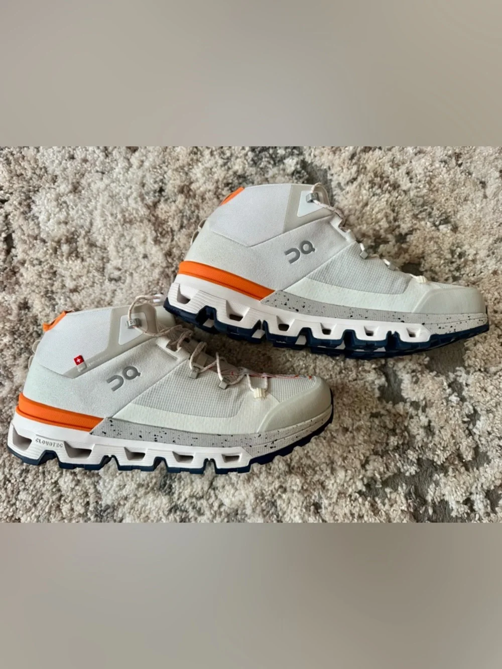 On Running Cloudtrax White&Orange and hiking shoes M 8